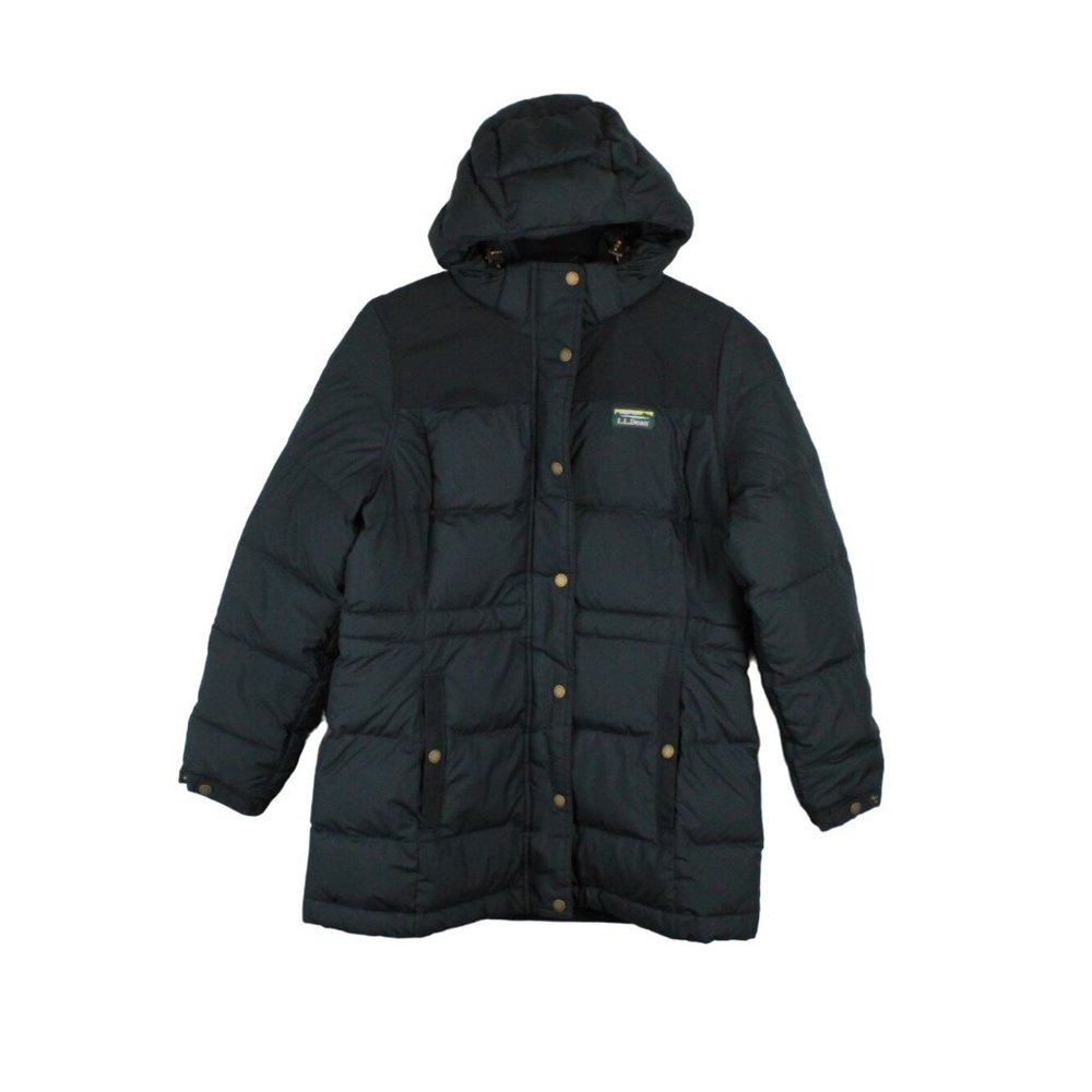 LL Bean Mountain Classic Down Sherpa-Lined Zippered Hooded Parka S Pet - Picture 1 of 10